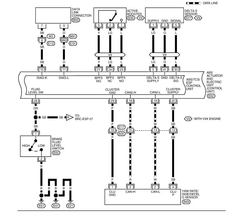 Ниссан патфайндер точки подключения Nissan Pathfinder R51 ABS/ESP 476604X10E - 16 Pin-Tech на DRIVE2