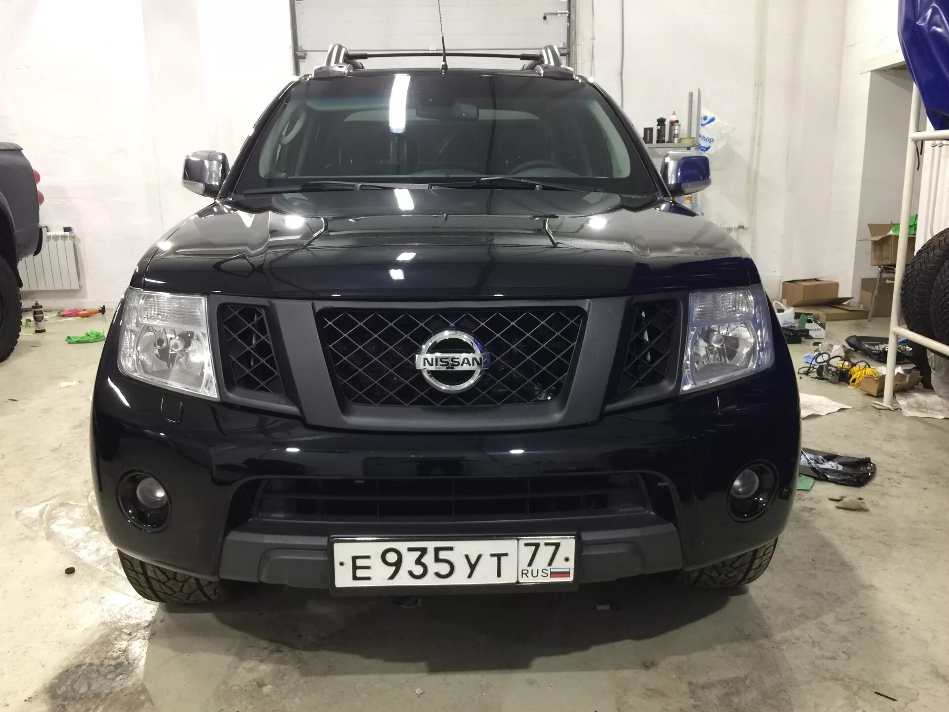 Ниссан патфайндер тюнинг решетка радиатора Покраска решетки радиатора (знал бы заранее, не взялся.) - Nissan Navara (2G), 2