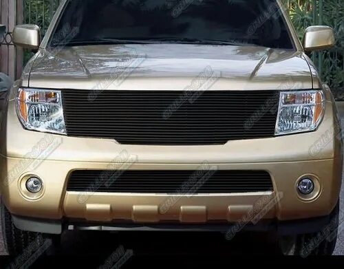 Ниссан патфайндер тюнинг решетка радиатора Тюнинг Pathfinder / Frontier 2005-2009 Комплект черных решеток, алюминий - AGS T