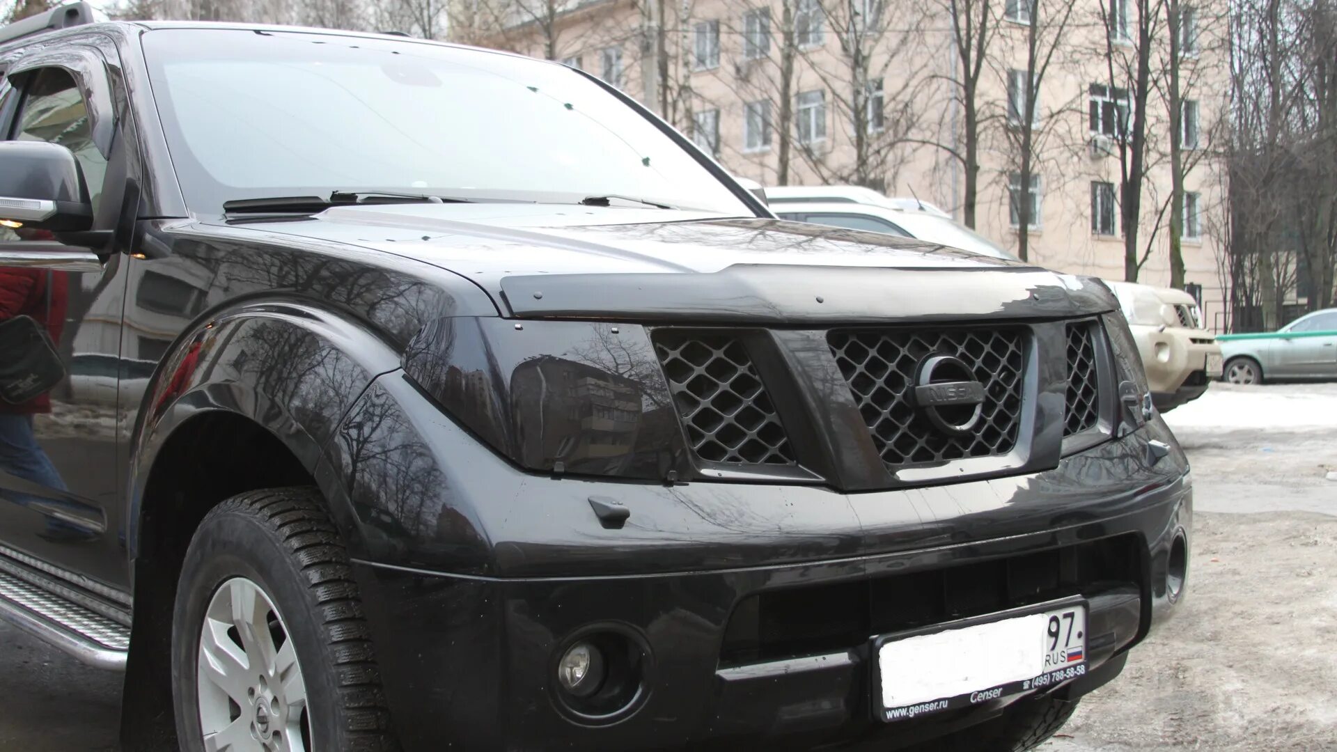 Ниссан патфайндер тюнинг решетка радиатора Nissan Pathfinder (3G) 2.5 дизельный 2008 2.5 Черный Бегемот на DRIVE2