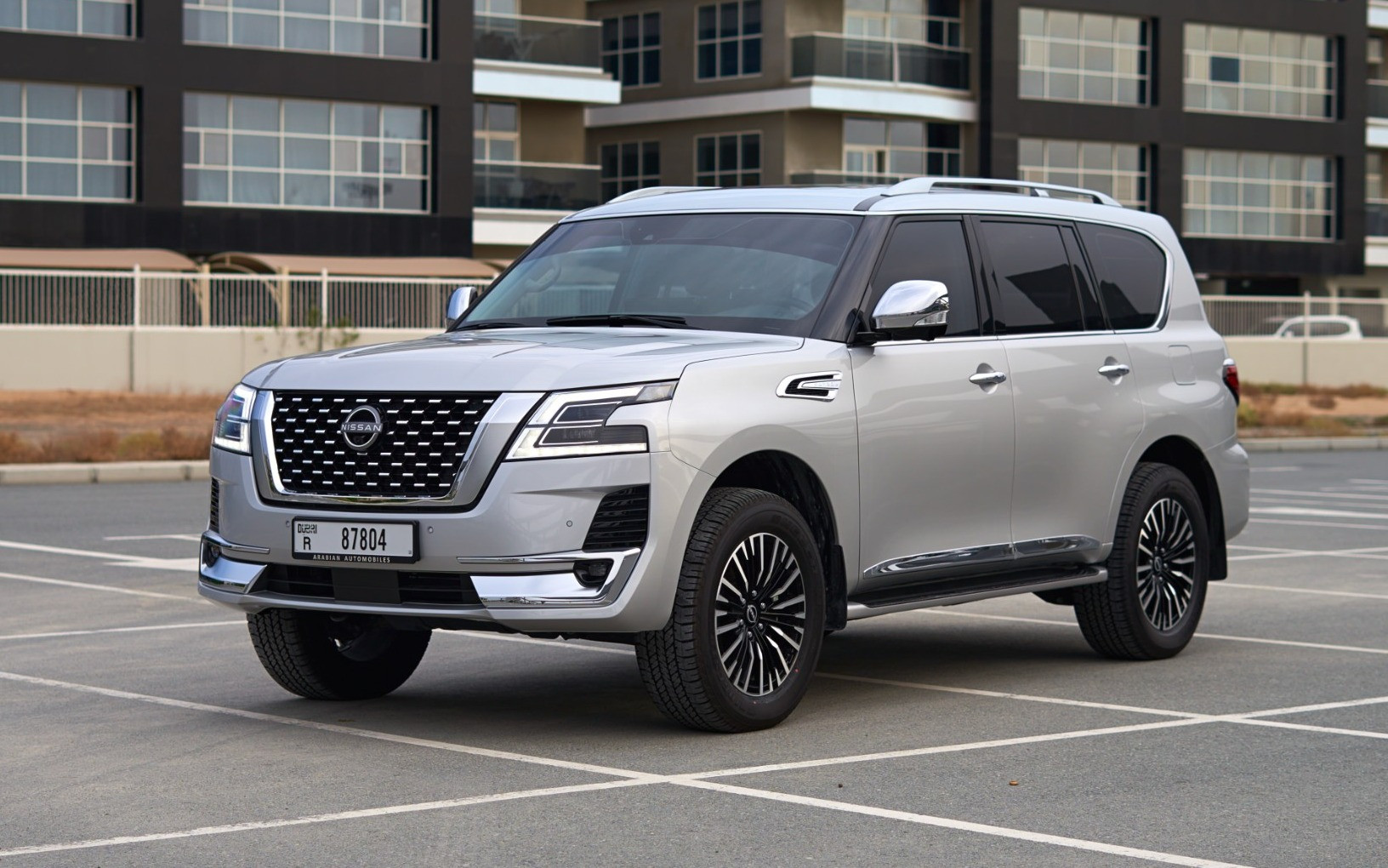 Ниссан патрол 2024 фото Nissan Patrol V6 (Серебро), 2024 ID-05494 - месячная аренда в Рас-эль-Хайме