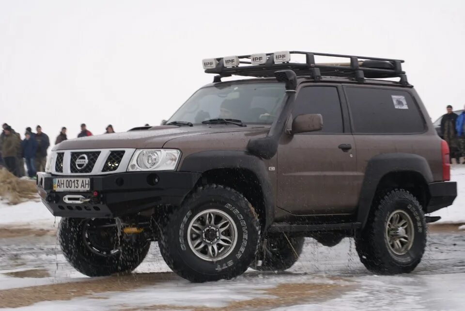 Ниссан патрол 3х дверный тюнинг Арктика 2014 - Nissan Patrol GR II (Y61), 3 л, 2005 года покатушки DRIVE2