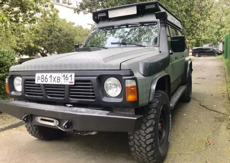 Ниссан патрол 60 тюнинг Установил петли на бампера для крепления шакалов - Nissan Patrol (Y60), 4,2 л, 1