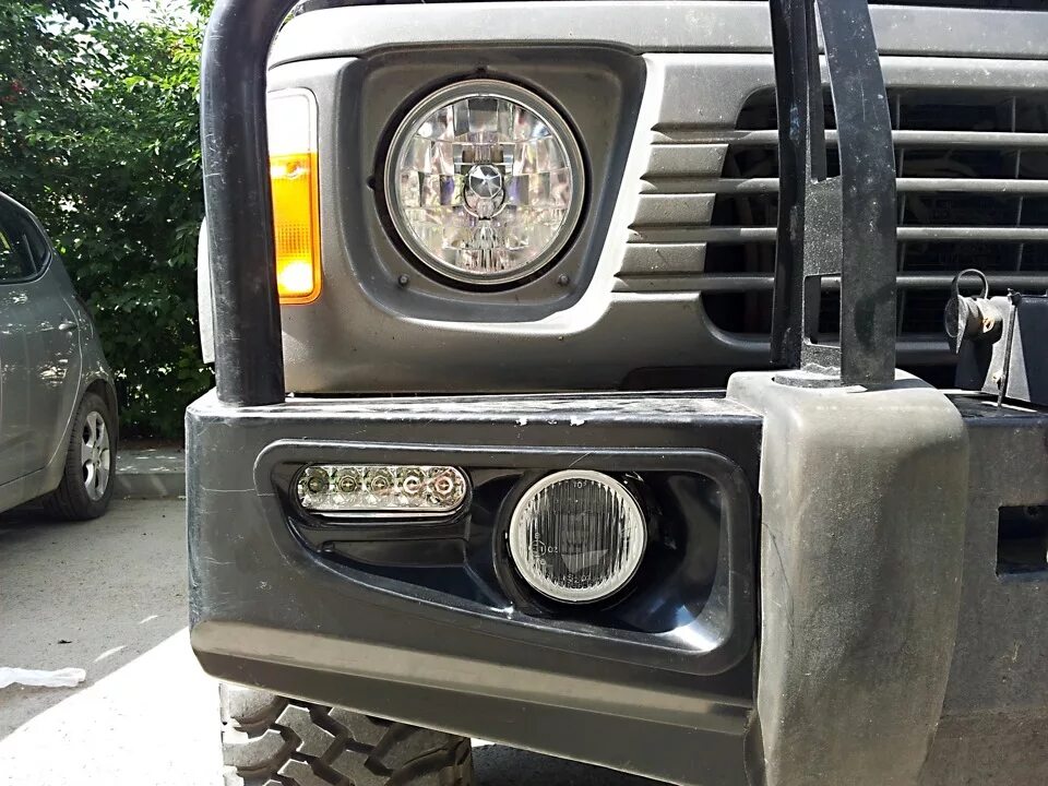 Ниссан патрол фара тюнинг Замена штатных фар - Nissan Patrol GR I (Y60), 4,2 л, 1997 года электроника DRIV