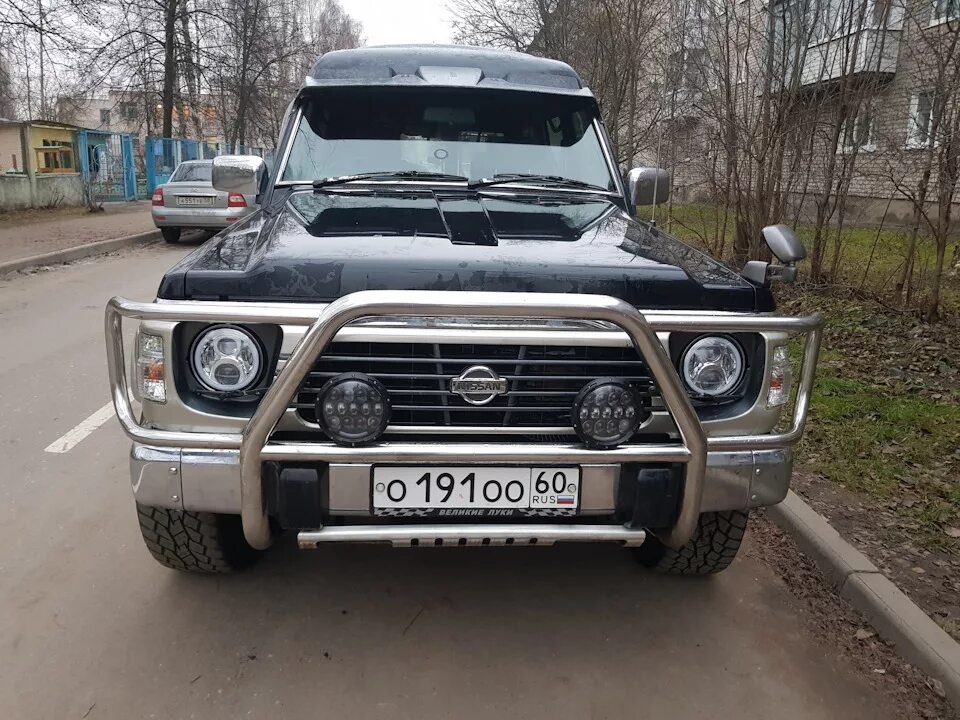 Ниссан патрол фара тюнинг Дополнительный свет - Nissan Safari (Y60), 4,2 л, 1996 года стайлинг DRIVE2