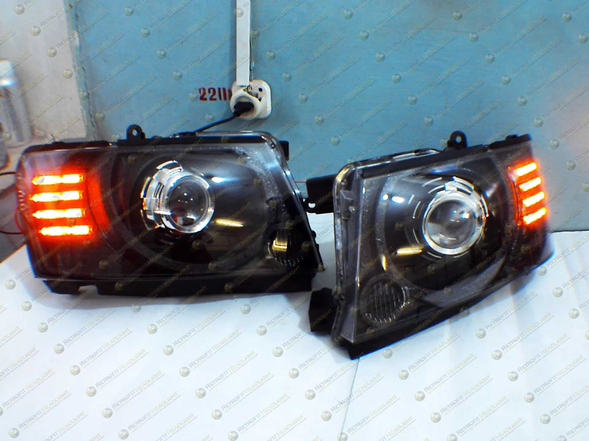 Ниссан патрол фара тюнинг Светодиодные фары Nissan Patrol GR Y61 05- - Ledstudio на DRIVE2