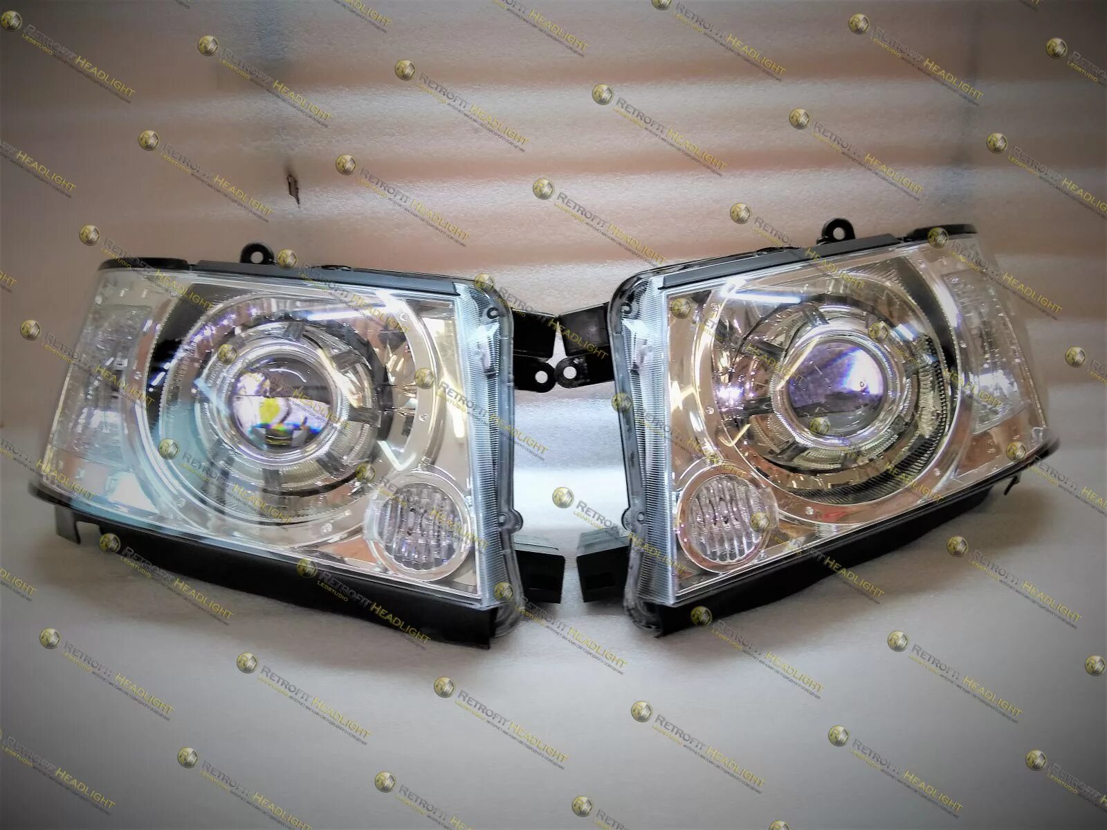 Ниссан патрол фара тюнинг Светодиодные фары Nissan Patrol GR Y61. Установка линз в Екатеринбурге. Светодио