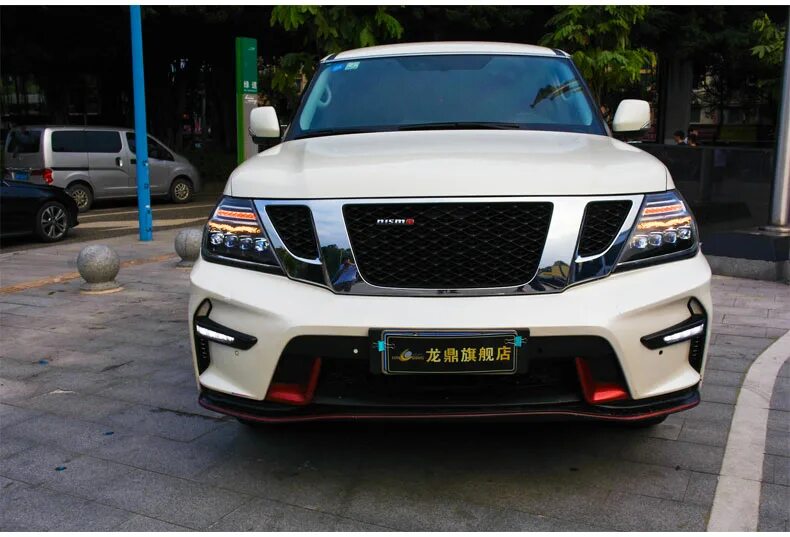 Ниссан патрол фара тюнинг Автостайлинг фары для Nissan патруль фары 2010-2019 nissan патруль Y62 передняя 