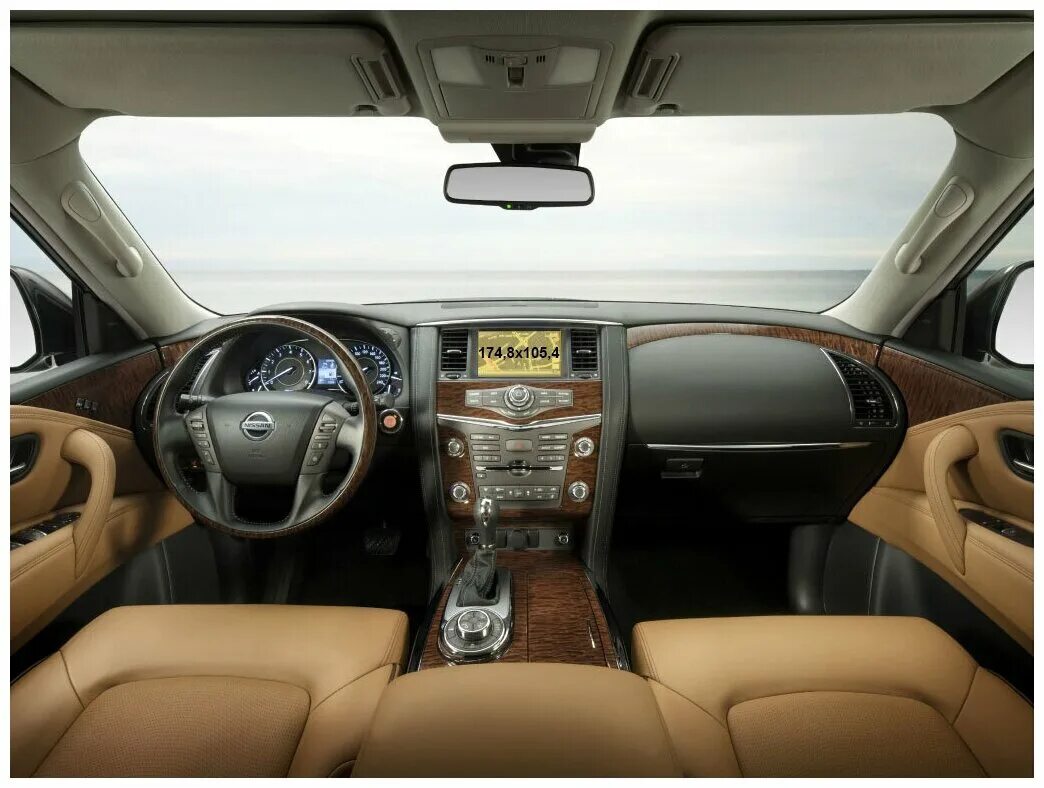 Ниссан патрол салон фото Автомобильная статическая пленка для экрана мультимедиа 8' на Nissan Patrol (мат