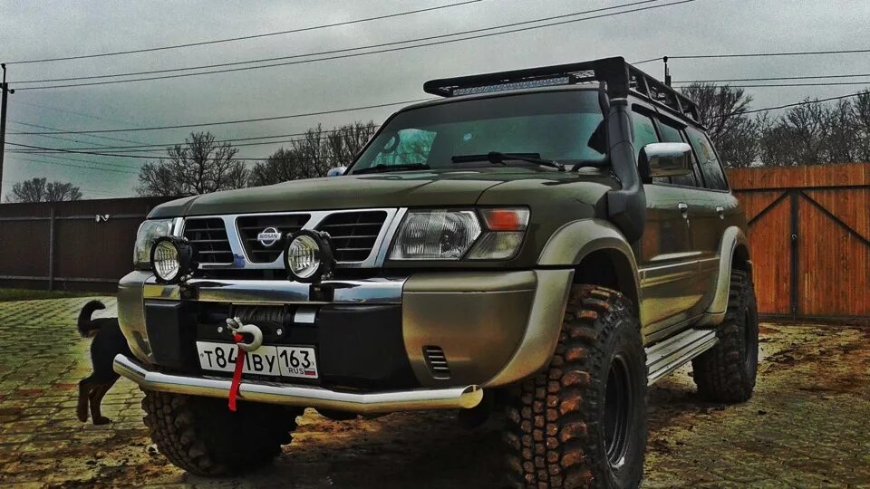Ниссан патрол y61 рестайлинг тюнинг фото Очень интересный вариант экспедиционщика - Nissan Patrol (Y61), 4,5 л, 1998 года