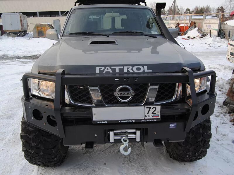 Ниссан патрол y61 рестайлинг тюнинг фото Купить б/у Nissan Patrol V (Y61) Рестайлинг 3.0d MT (160 л.с.) 4WD дизель механи