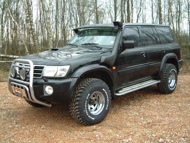 Ниссан патрол y61 рестайлинг тюнинг фото Шноркель Safari для Nissan Parol Y61 2004+ 3.0 TD