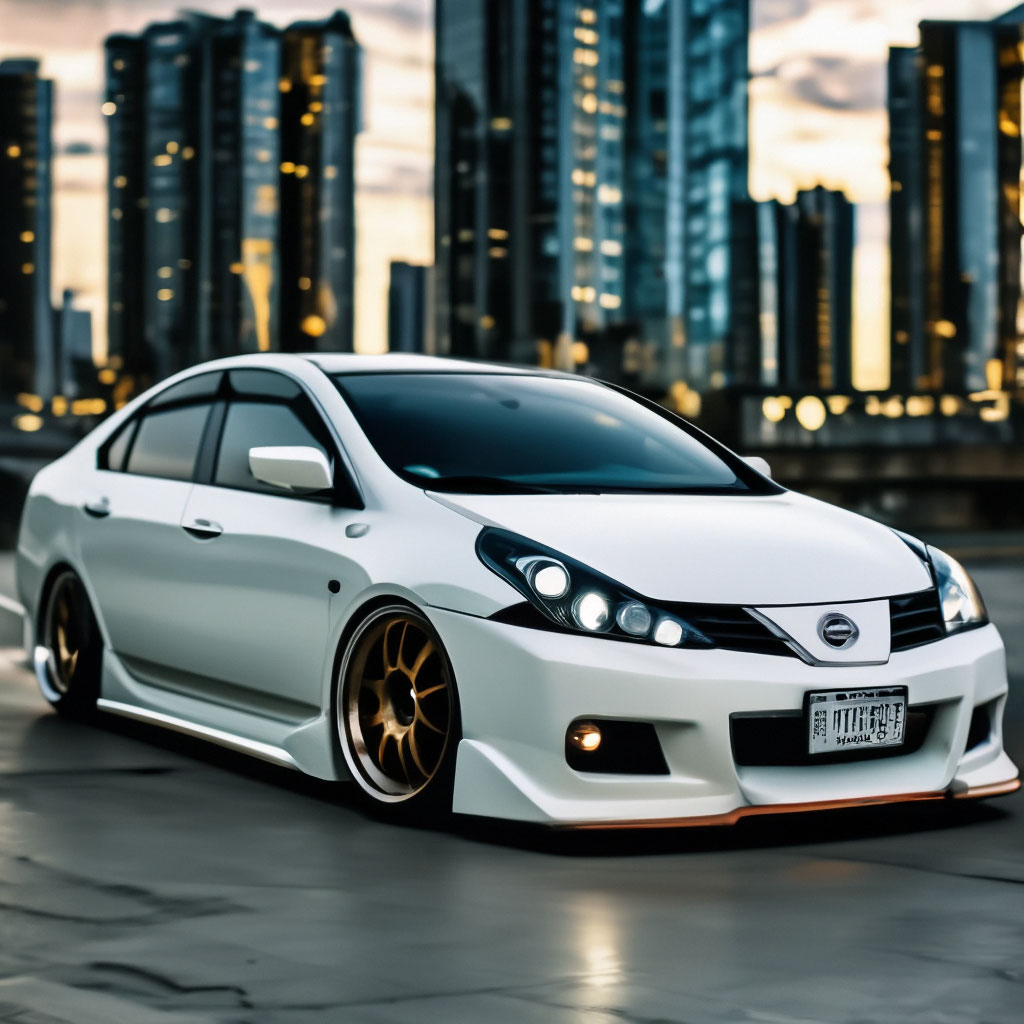 Ниссан премьер тюнинг "Nissan Primera P12 tuning" - image created in Shedevrum