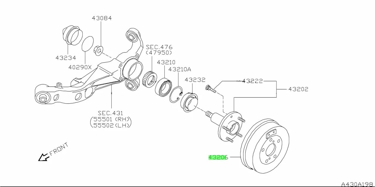 Ниссан прерия подшипник передние ступицы фото Купить Nissan 43206WF100 (43206-WF100) Барабан Тормозной. Цены, быстрая доставка