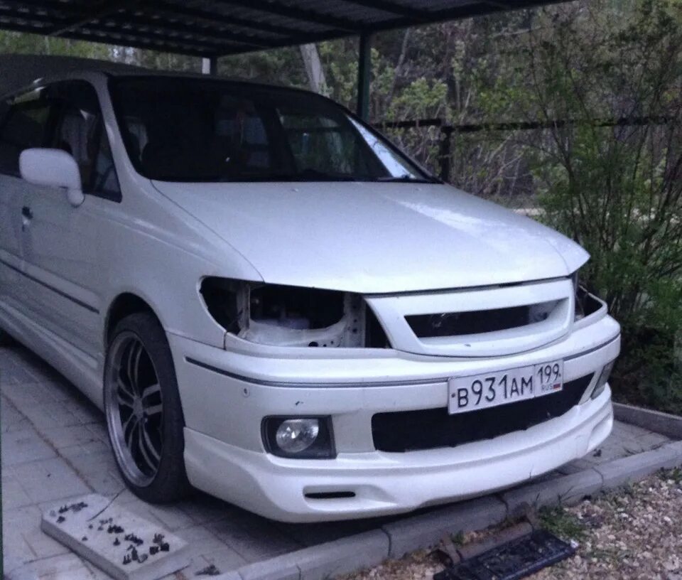 Ниссан пресаж тюнинг Переделка бампера - Nissan Presage (1G), 2,4 л, 2001 года стайлинг DRIVE2