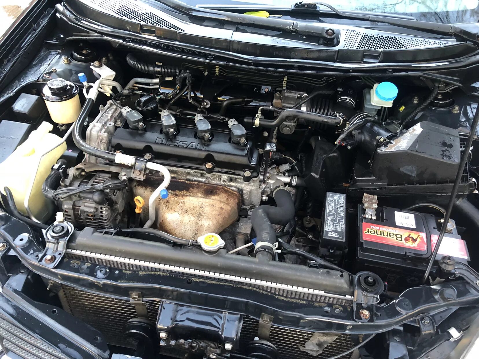 Ниссан примера двигатель фото Помыл двигатель - Nissan Primera (P12), 2 л, 2003 года другое DRIVE2