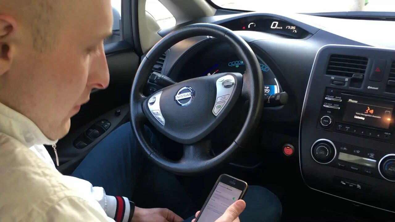 Ниссан примера как подключить блютуз Nissan LEAF - Как подключить Bluetooth - YouTube