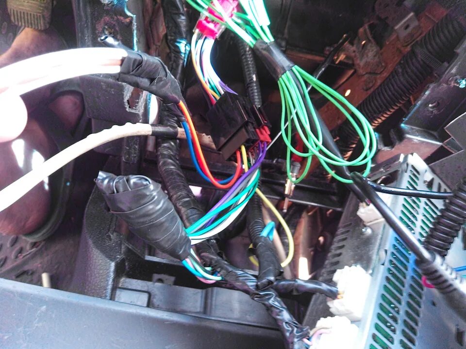 Ниссан примера подключение магнитолы Подключение магнитолы 2Din. Окончательная примерка и проверка. - Nissan Primera 