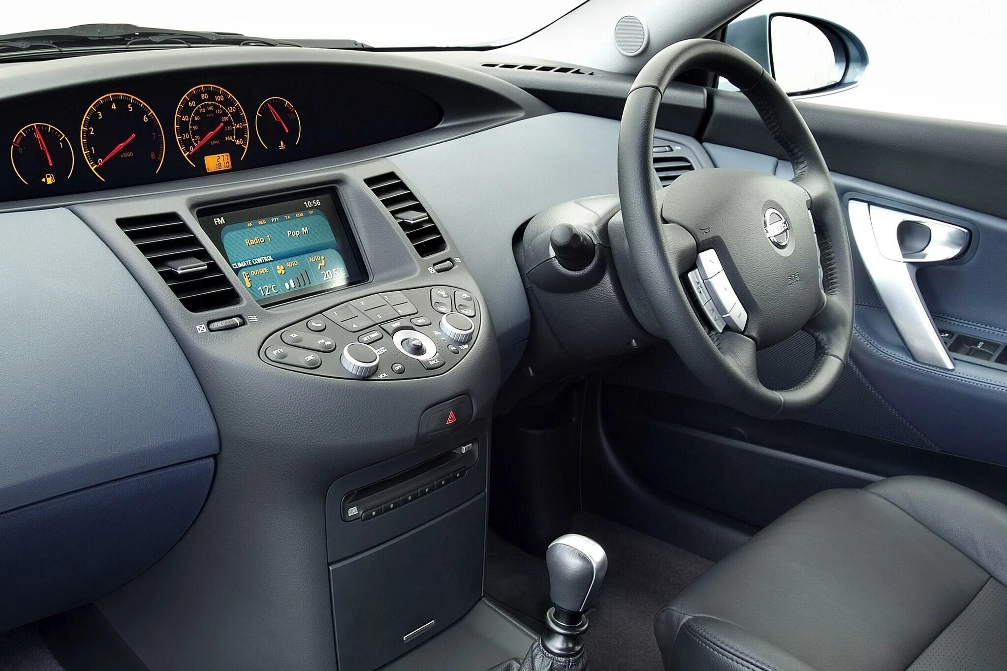 Ниссан примера р12 фото салона Nissan Primera P12 (2001 - 2008) Лифтбек 2.0 CVT (140 л.с.) - технические характ