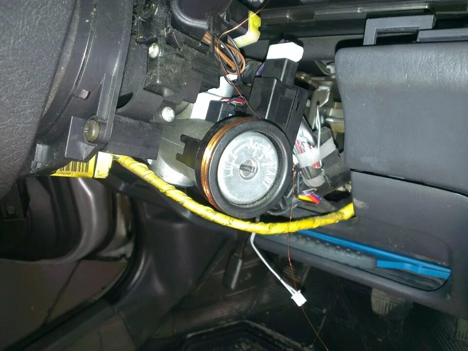 Ниссан примера р12 точки подключения сигнализации Установка сигнализации с автозапуском - Nissan Primera (P11), 2 л, 1998 года акс