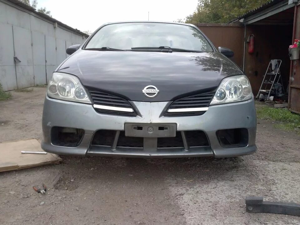 Ниссан примера тюнинг бампера Наконец-то приехал бампер! - Nissan Primera (P12), 1,8 л, 2005 года тюнинг DRIVE
