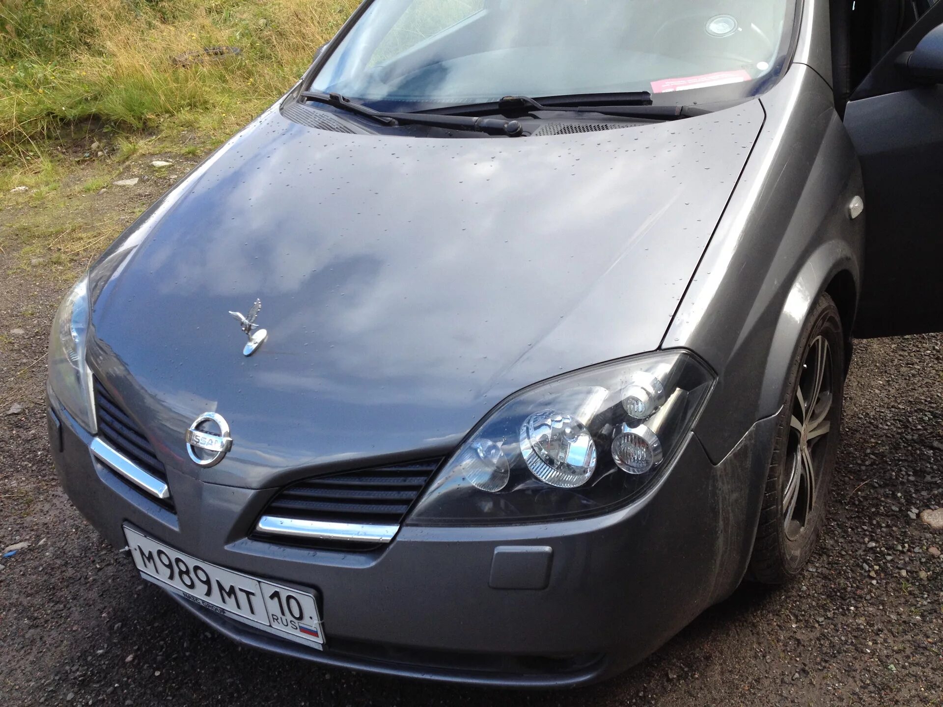 Ниссан примера тюнинг фар Чистка + лак и "перекрас" отражателей фар в черный цвет. - Nissan Primera (P12),