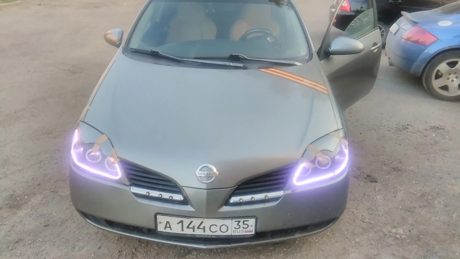 Ниссан примера тюнинг фар Реснички на фары - Nissan Primera (P12), 1,6 л, 2006 года тюнинг DRIVE2
