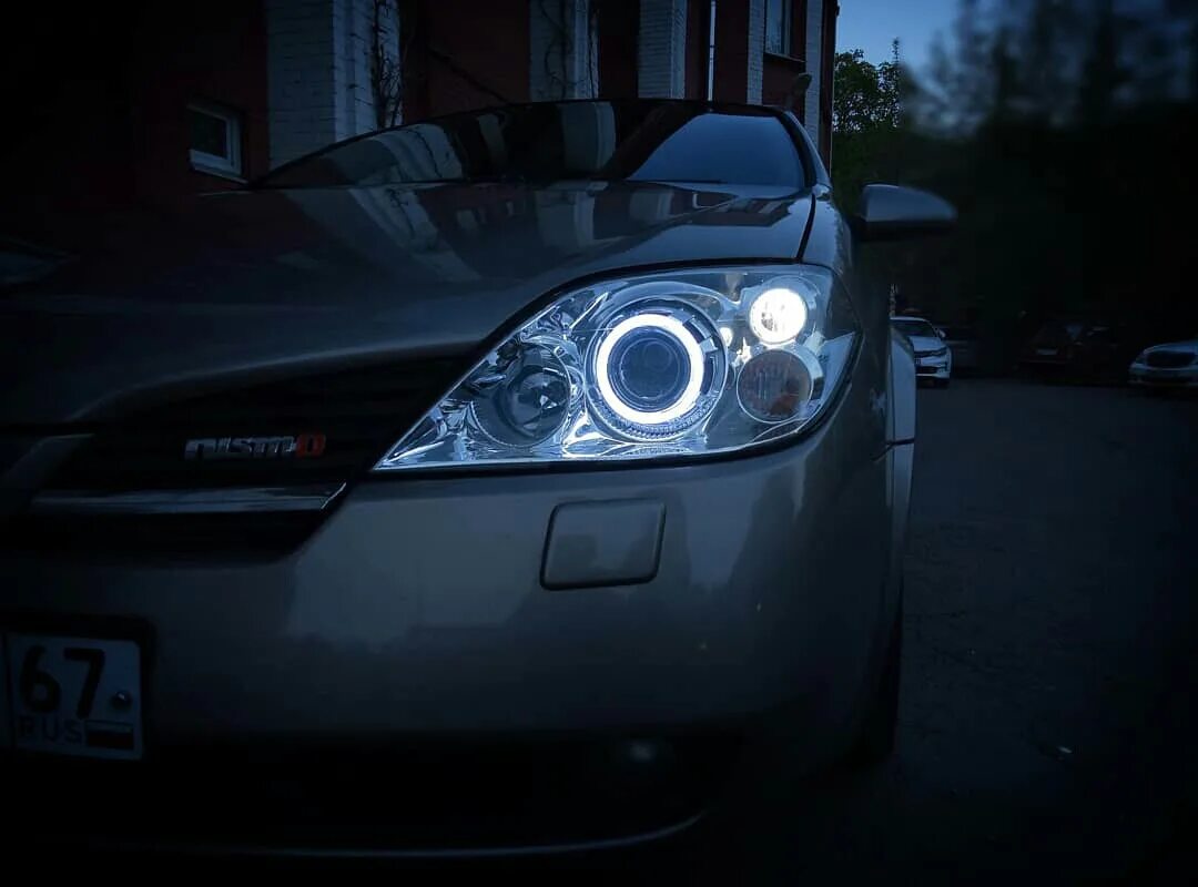 Ниссан примера тюнинг фар Линзы в оптику - Nissan Primera (P12), 1,6 л, 2004 года тюнинг DRIVE2