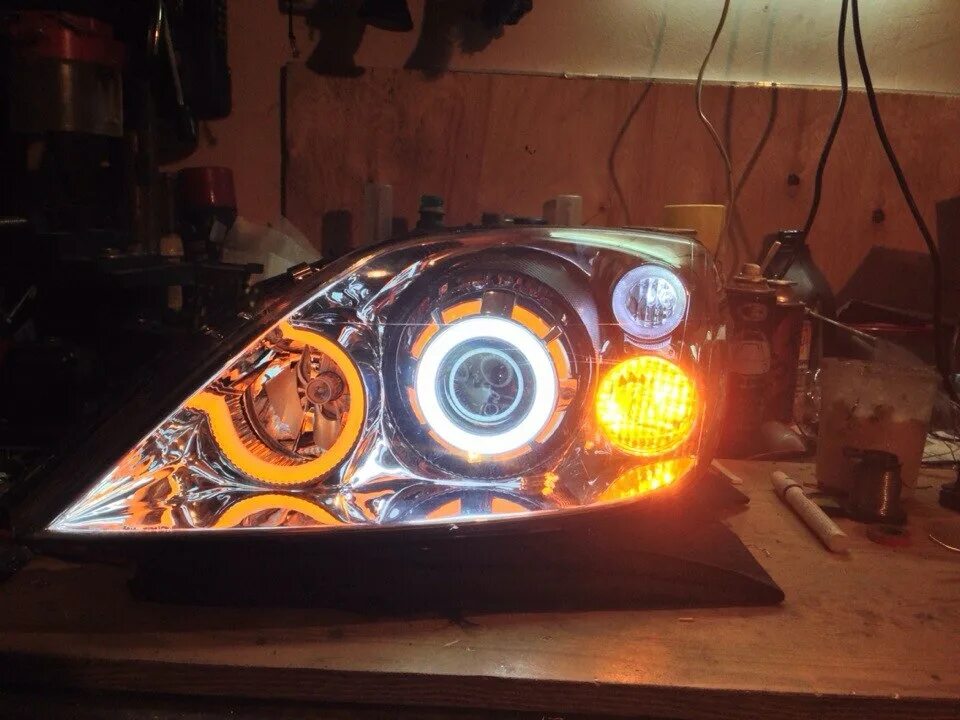 Ниссан примера тюнинг фар Тюнинг оптики (фар) на Р12 - 72 - Электроника - Primera Club