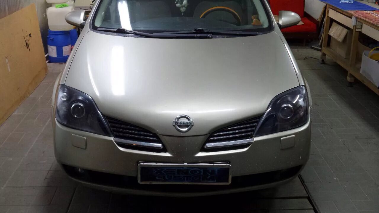 Ниссан примера тюнинг фар Nissan Primera тюнинг фар / установка линз / установка ксенона / установка дхо -