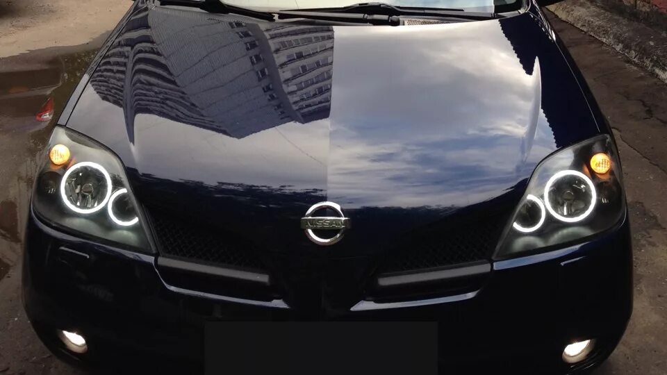 Ниссан примера тюнинг фар Бортжурнал Nissan Primera Dark-Blue QR20 MCVT