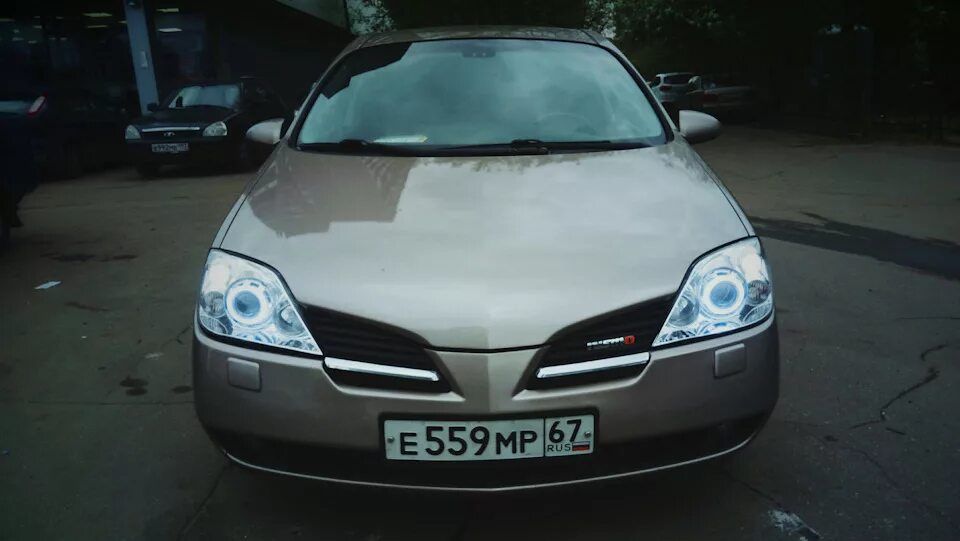 Ниссан примера тюнинг фар Линзы в оптику - Nissan Primera (P12), 1,6 л, 2004 года тюнинг DRIVE2