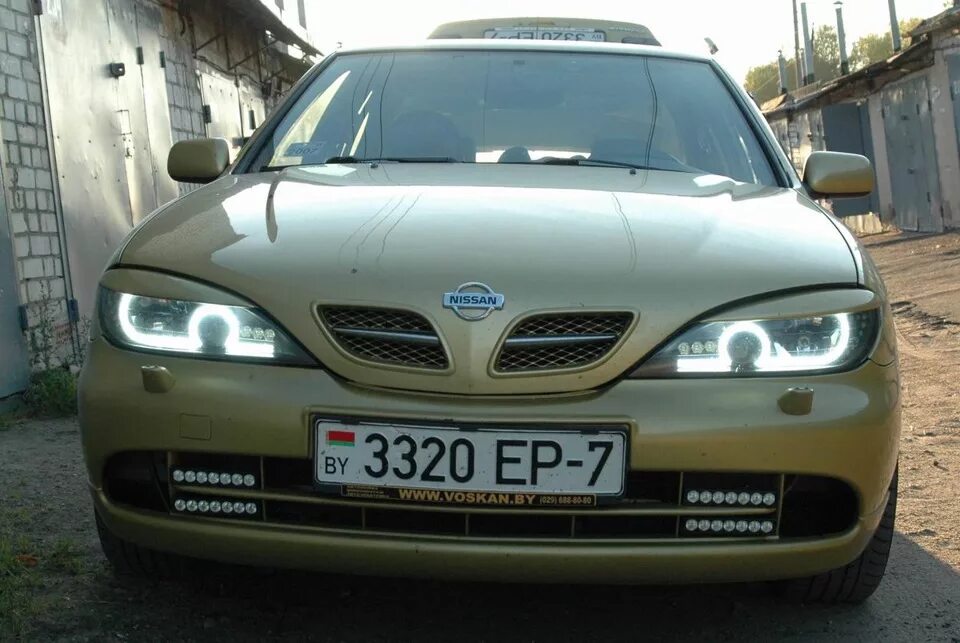 Ниссан примера тюнинг фар светодиодная (местами) оптика - Nissan Primera (P11-144), 2 л, 1999 года стайлин