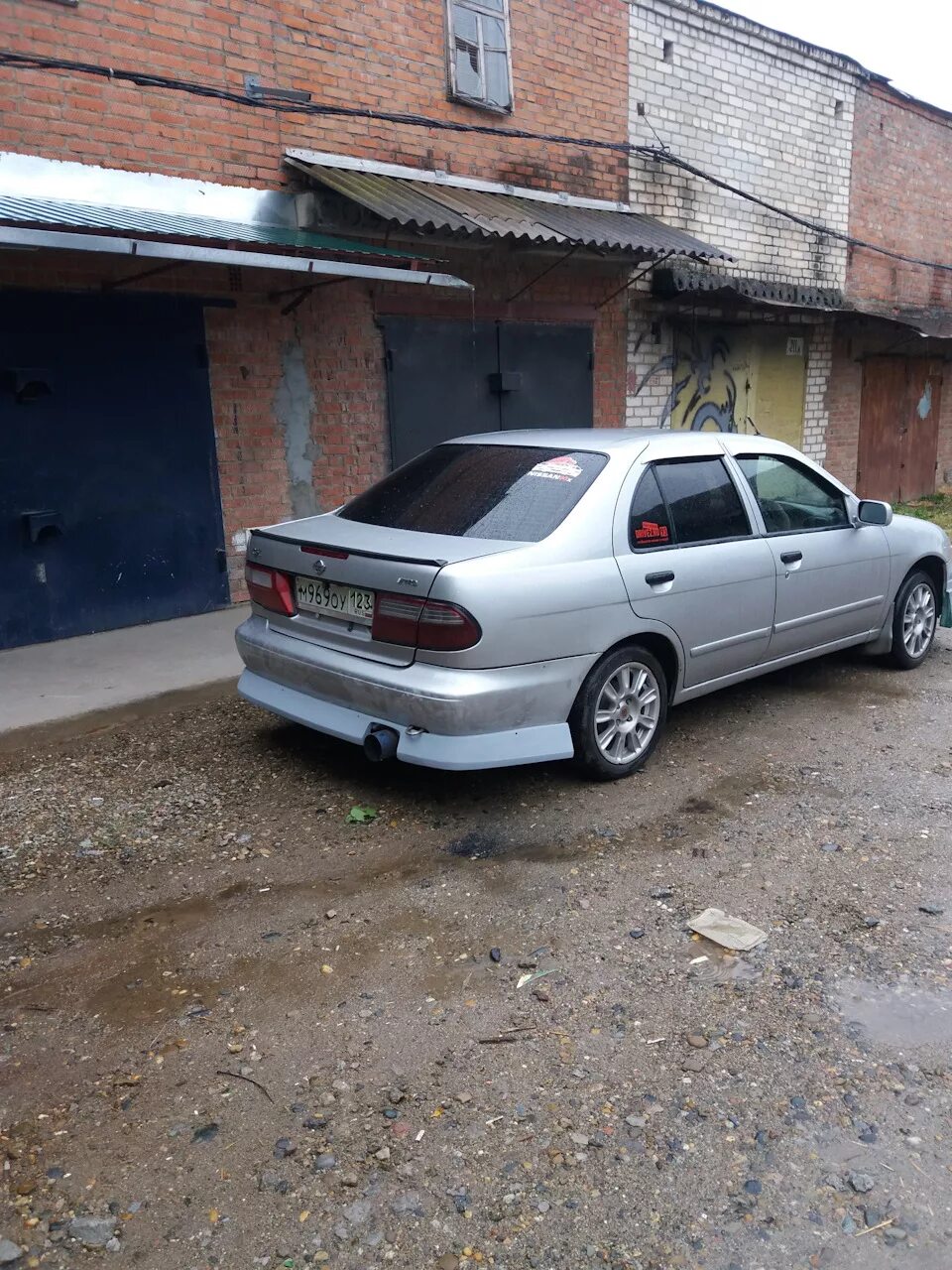 Ниссан пульсар тюнинг Накладка (губа) на задний бампер! - Nissan Pulsar (N15), 1,5 л, 1999 года тюнинг