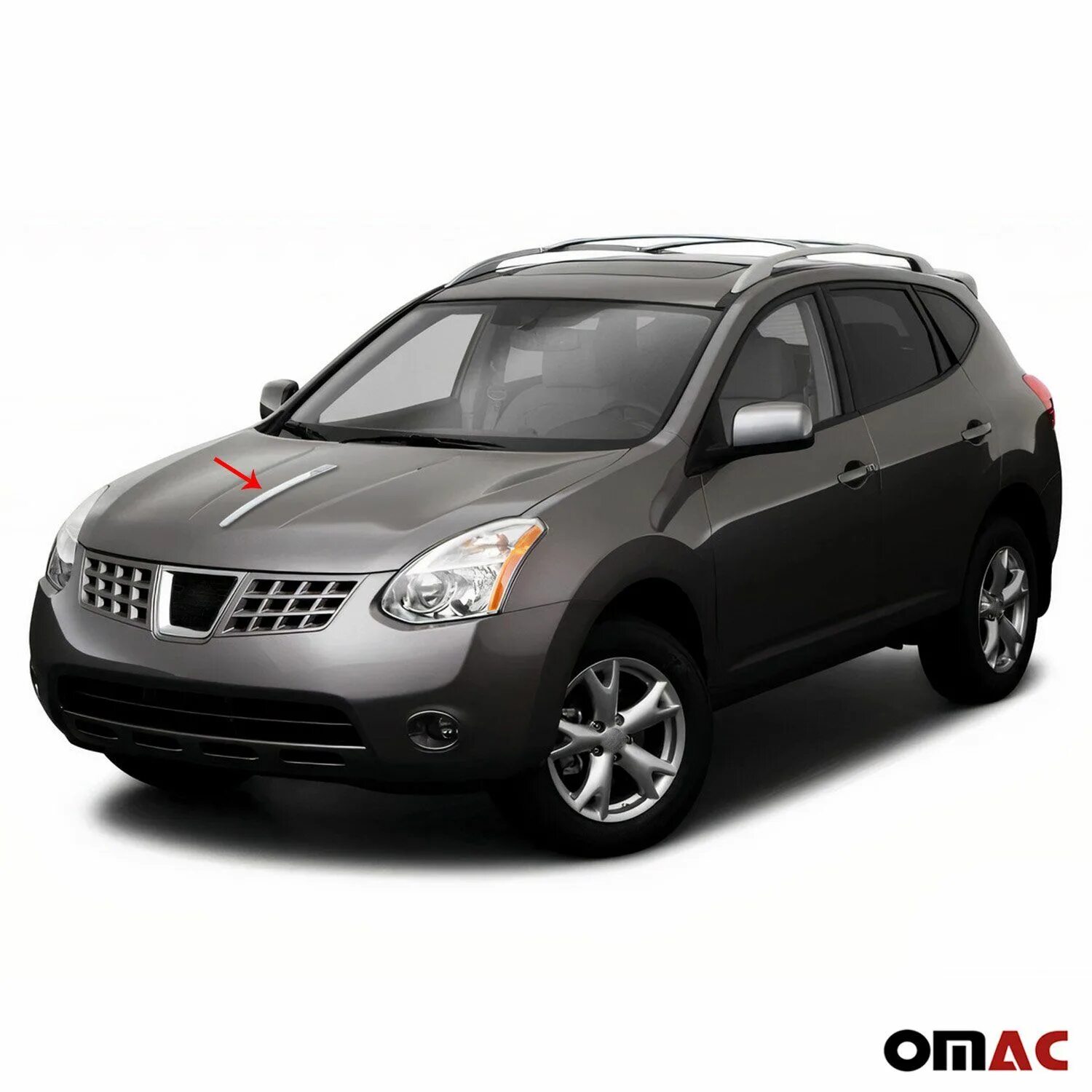 Ниссан рог 2024 фото Fits Nissan Rogue 2008-2013 Chrome Center Hood Spear Strip Trim Stainless Steel 