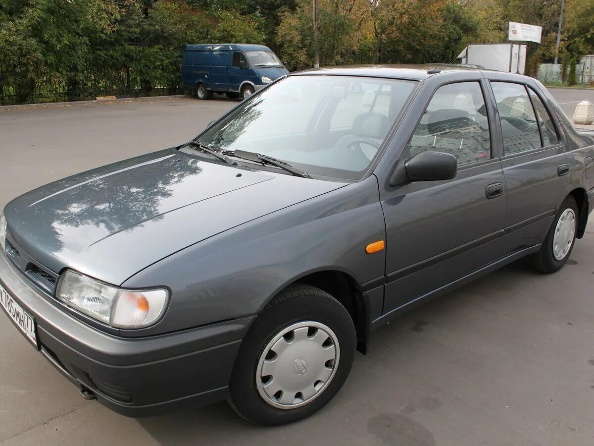 Ниссан санни 1995 года фото Купить б/у Nissan Sunny N14 1.4 MT (75 л.с.) бензин механика в Москве: серый Нис