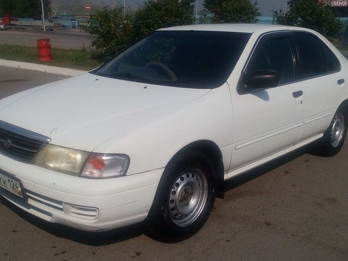 Ниссан санни 1998 фото Купить б/у Nissan Sunny B14 1.3 AT (85 л.с.) бензин автомат в Красноярске: белый