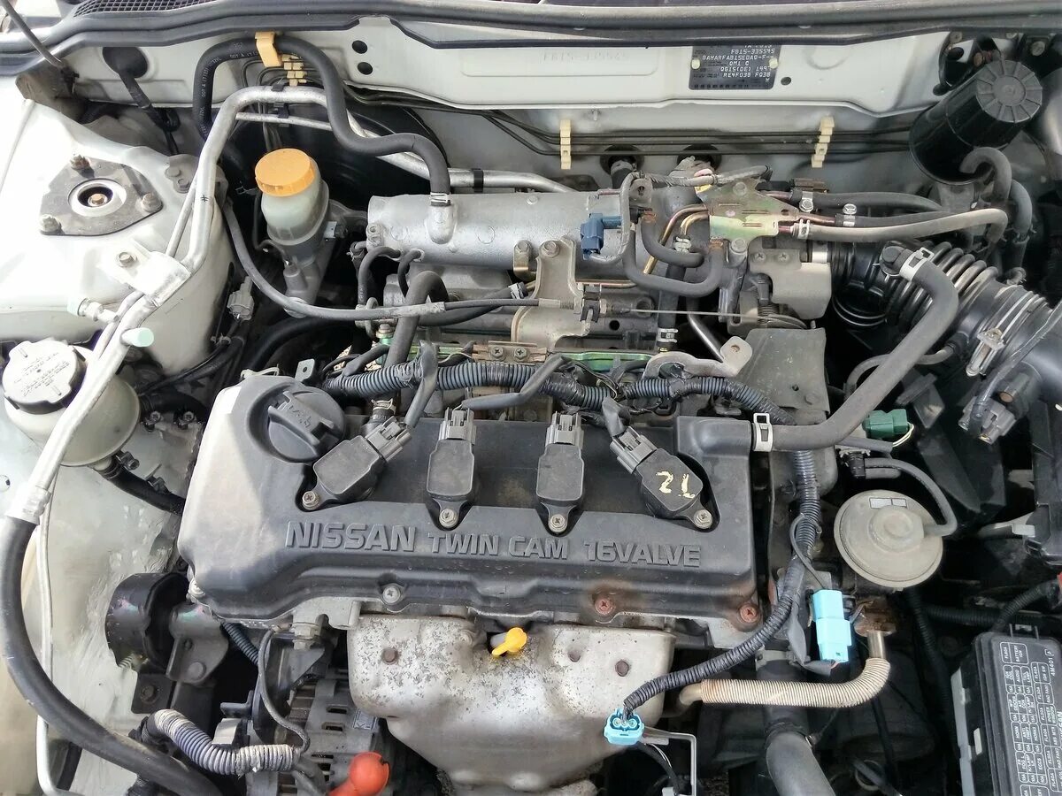 Ниссан санни двигатель фото Купить б/у Nissan Sunny B15 1.5 AT (105 л.с.) бензин автомат в Красноярске: белы