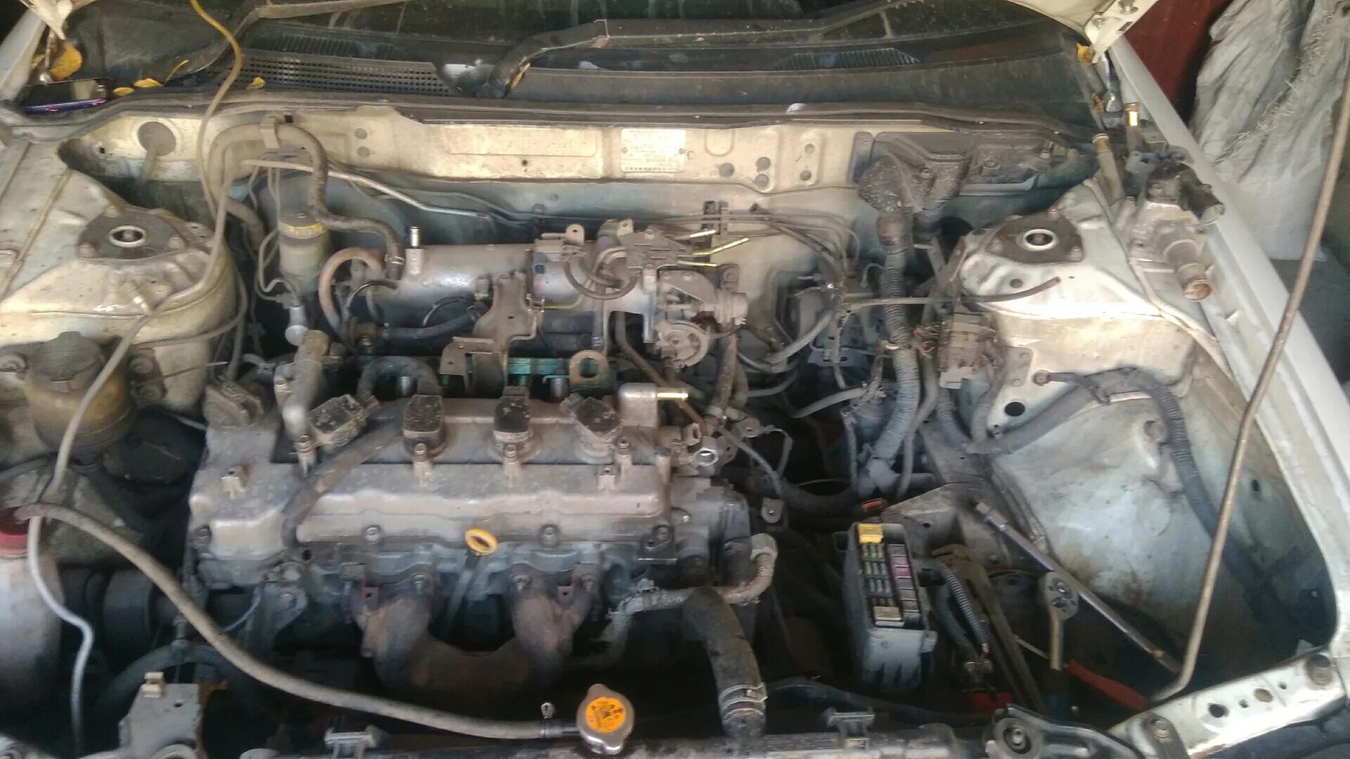 Ниссан санни двигатель фото Продолжение замены двигателя. - Nissan Sunny (B15), 1,5 л, 1998 года тюнинг DRIV