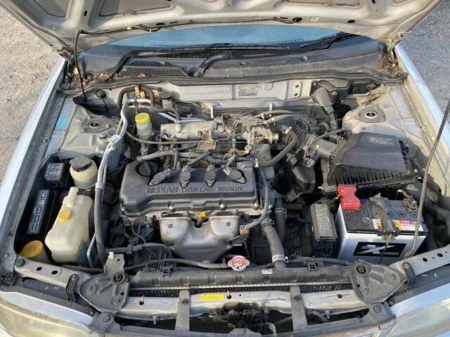 Ниссан санни двигатель фото Накладка замка багажника Nissan Sunny 1999