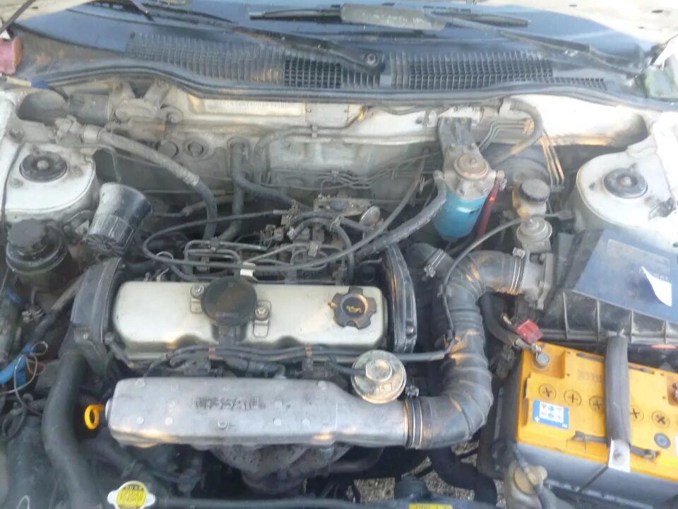 Ниссан санни фото двигателя Движок. - Nissan Sunny (B14), 2 л, 1994 года своими руками DRIVE2