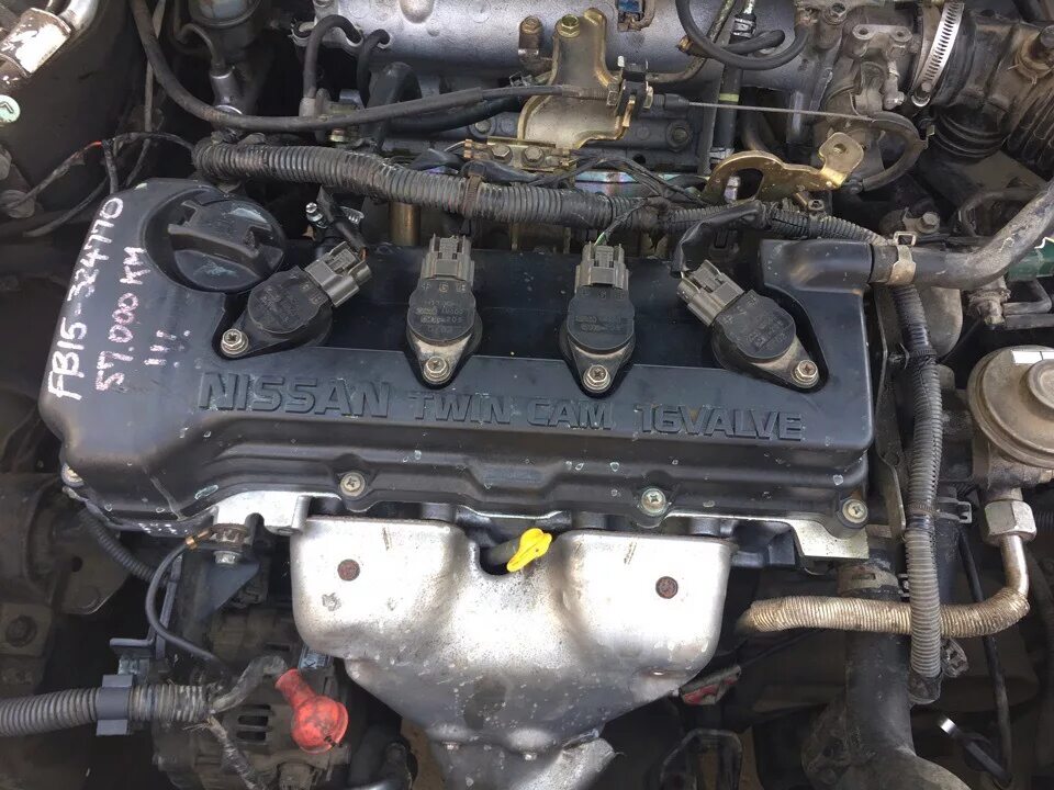 Ниссан санни фото двигателя Замена двигателя - Nissan Sunny (B15), 1,5 л, 2000 года визит на сервис DRIVE2