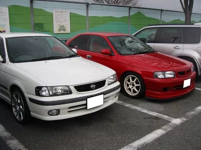 Ниссан санни тюнинг фото Где бы взять такие накладки-обвес и Sunny VZ-R - Nissan Sunny (B15), 1,5 л, 2000