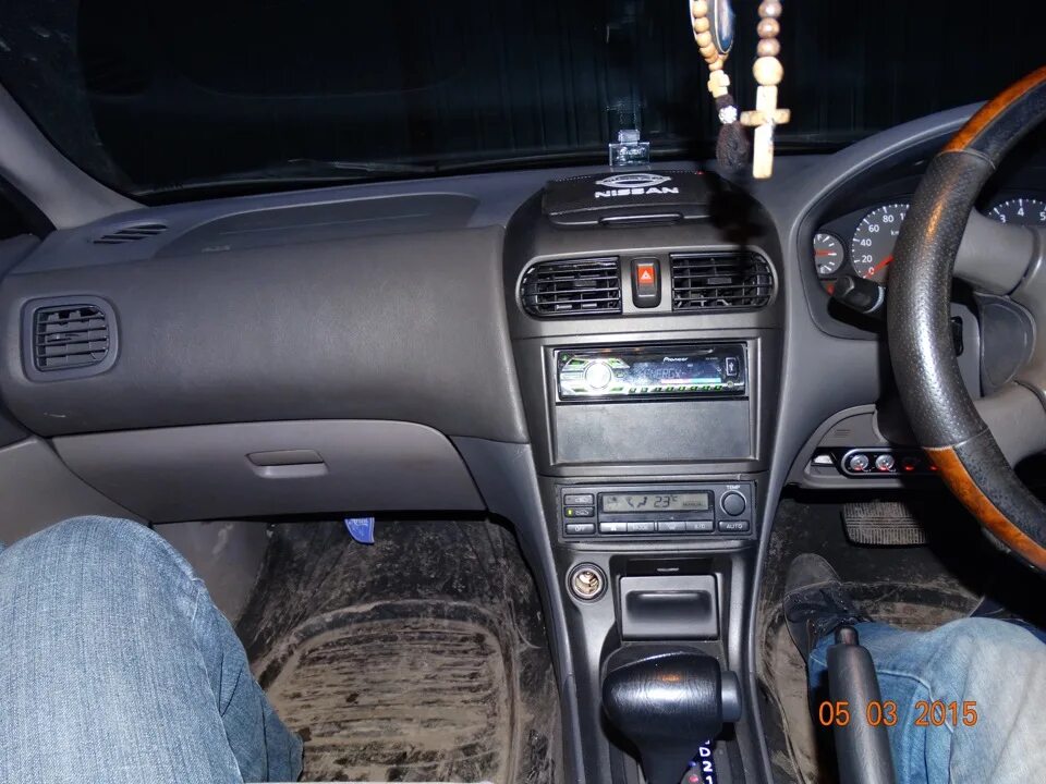 Ниссан санни тюнинг салона Установка 2 din рамки и тройник для регистратора и радара. - Nissan Sunny (B15),