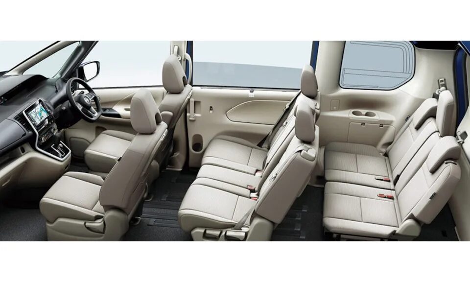 Ниссан семиместный фото 2. Nissan Serena e-Power (комплектации). - Nissan e-Power, 1,2 л, 2018 года поку