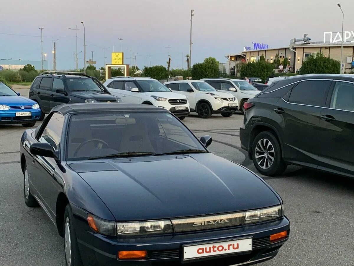 Ниссан сильвия 1988 года фото Купить б/у Nissan Silvia V (S13) 1.8 AT (175 л.с.) бензин автомат в Сочи: синий 