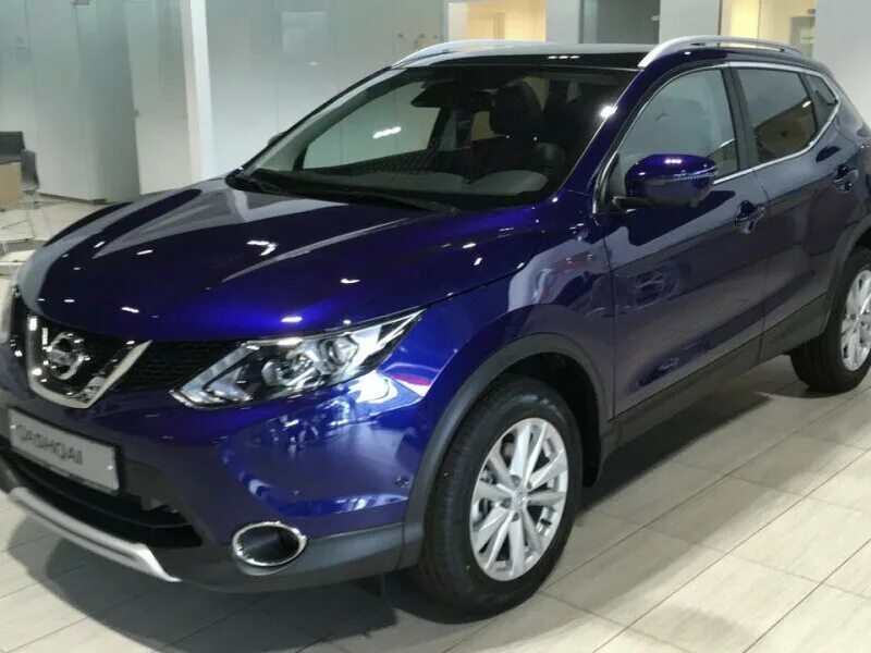 Ниссан синего цвета фото Купить новый Nissan Qashqai II 2.0 CVT (144 л.с.) 4WD бензин вариатор в Москве: 