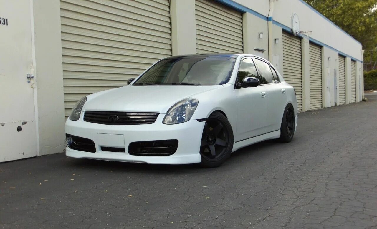 Ниссан скайлайн 35 тюнинг Подходят для Infiniti G35 03-04 4dr Nismo один стиль уретановые передний бампер 