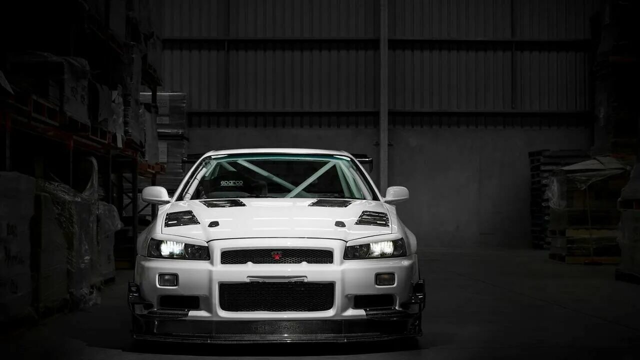 Ниссан скайлайн фото на обои Картина на холсте 60x110 Альянс Лес "Авто, машины, мото" на подрамнике / интерье