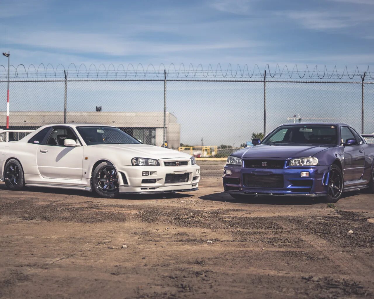 Ниссан скайлайн фото на обои Скачать обои nissan, white, skyline, blue, gtr, &, раздел nissan в разрешени